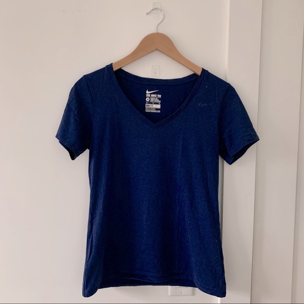 Nike Dry Fit V Neck Athletic Cut Tee